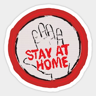 corona stay at home Sticker